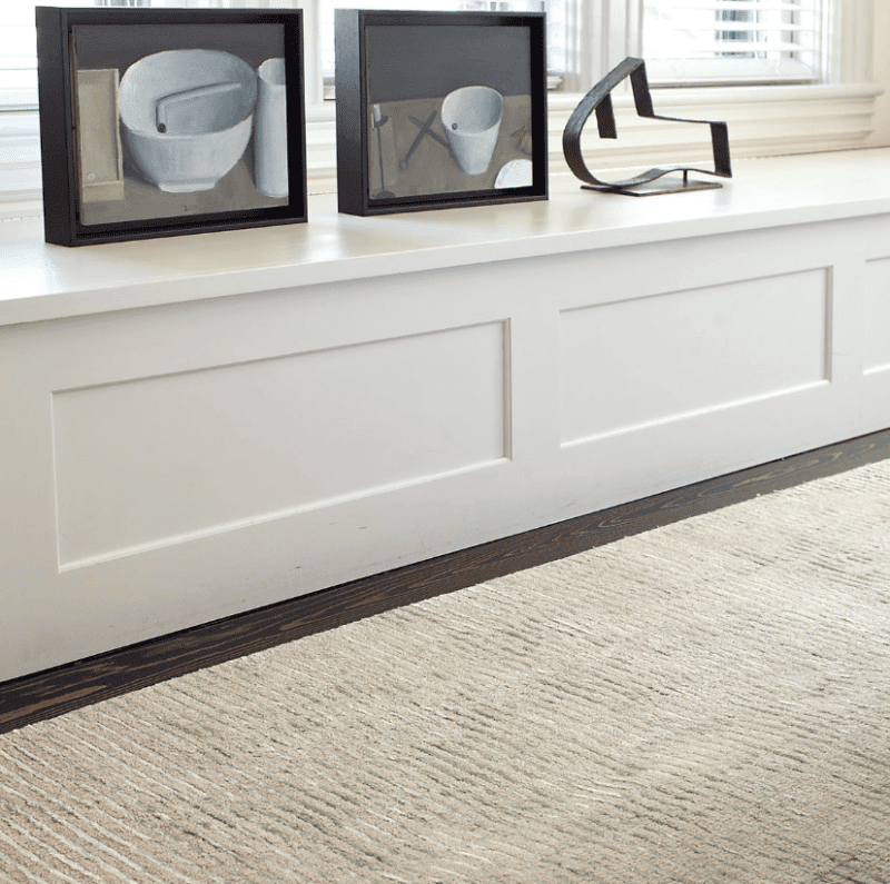 Dash & Albert Cut Stripe Ocean Hand Knotted Rug