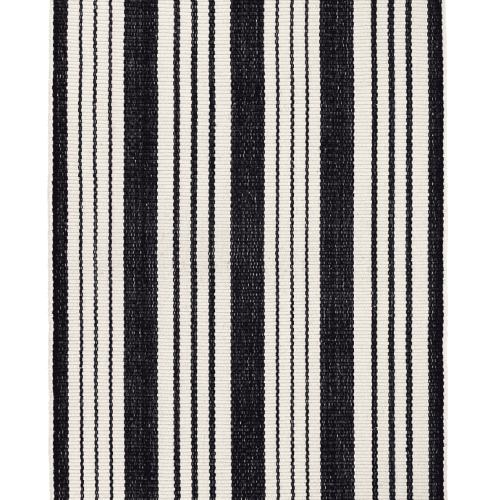 Dash & Albert Birmingham Black Stripe Indoor/Outdoor Rug