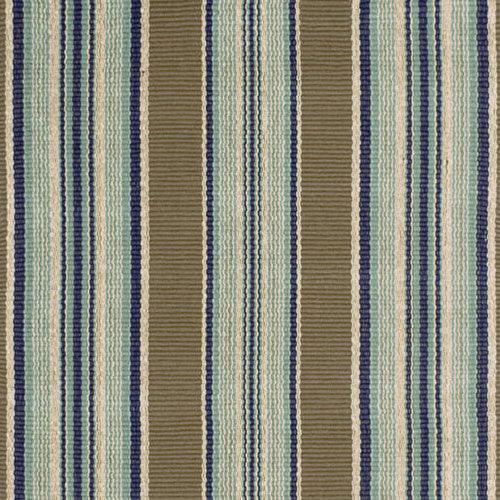 Dash & Albert Blue Heron Stripe Indoor/Outdoor Rug