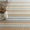 Dash & Albert Blue Heron Stripe Woven Cotton Rug