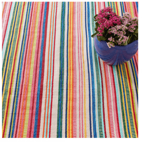 Dash & Albert Bright Stripe Indoor/Outdoor Rug - Lavender & Company