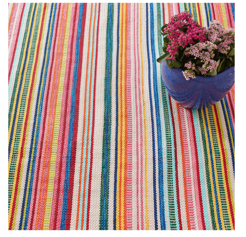 Dash & Albert Bright Stripe Indoor/Outdoor Rug - Lavender & Company