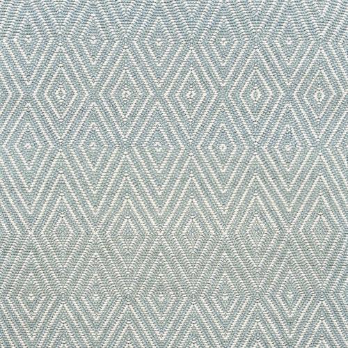 Dash & Albert Diamond Light Blue/Ivory Indoor/Outdoor Rug