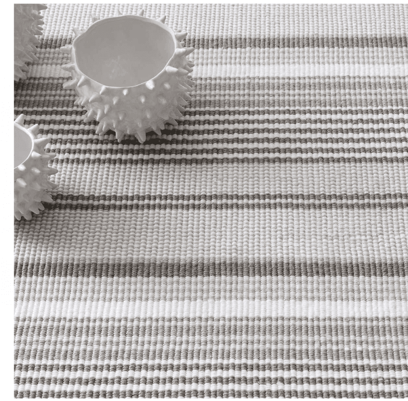 dash and albert gradation ticking indooroutdoor rug 1