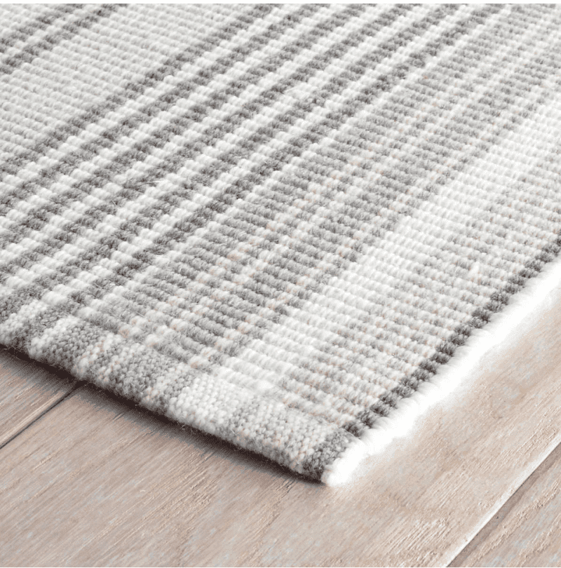 dash and albert gradation ticking indooroutdoor rug 2