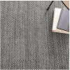 Dash & Albert Herringbone Black Woven Cotton Rug - Lavender & Company