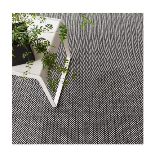 dash and albert herringbone blackivory indooroutdoor rug 3