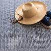 Dash & Albert Herringbone Navy/Ivory Indoor/Outdoor Rug