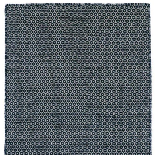 dash and albert honeycomb indigogrey woven wool rug 3