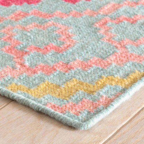 Dash & Albert Jelly Roll Multi Woven Wool Rug - Lavender & Company