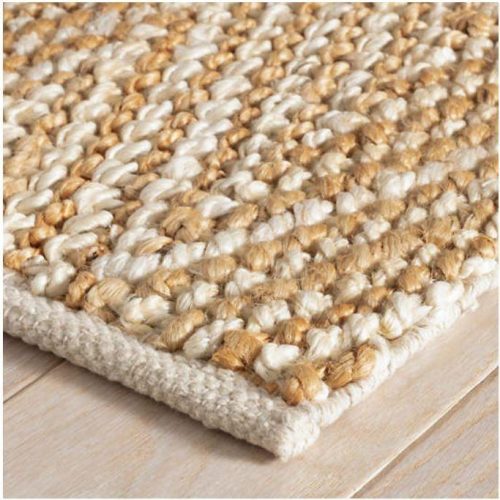 Dash & Albert Meghan Ivory/Natural Woven Jute Rug - Lavender & Company