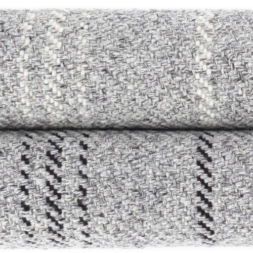 dash and albert melange stripe greyblack indooroutdoor rug 2