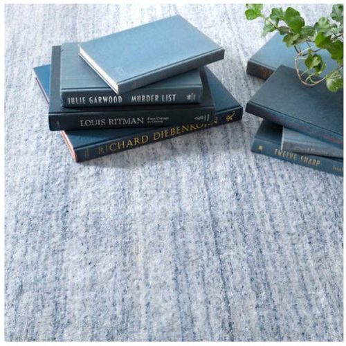 Dash & Albert Nordic Blue Loom Knotted Rug - Lavender Fields