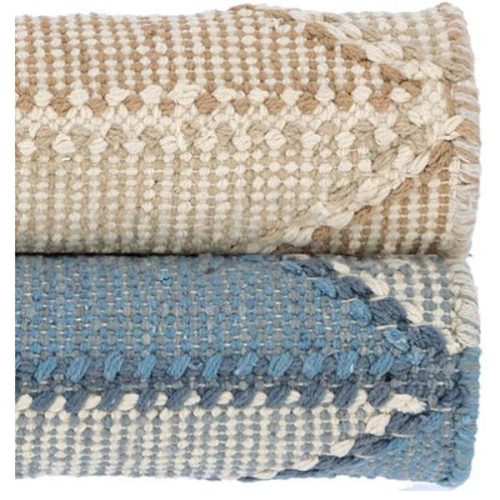 dash and albert ojai blue loom knotted cotton rug 3