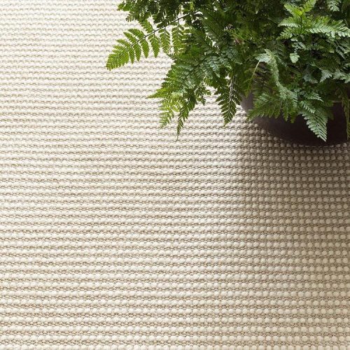 Dash & Albert Pixel Wheat Woven Sisal/Wool Rug - Lavender Fields