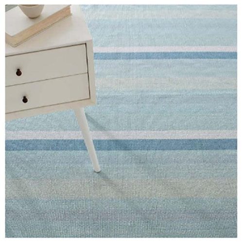 dash and albert shore stripe woven cotton rug 1