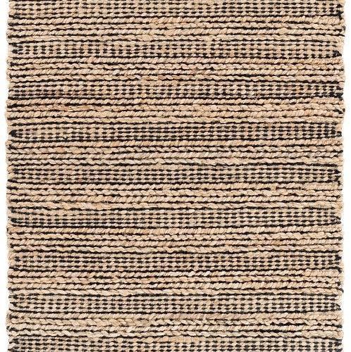 Dash & Albert Simba Black Woven Jute Rug - Lavender Fields