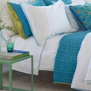 Designers Guild Astor Jade Flat Sheet