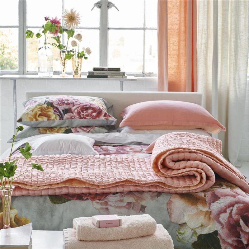 designers guild chenevard blossom and peach pillowcase 4