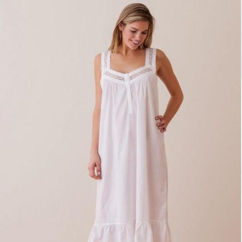 jacaranda living courtney white cotton nightgown 3