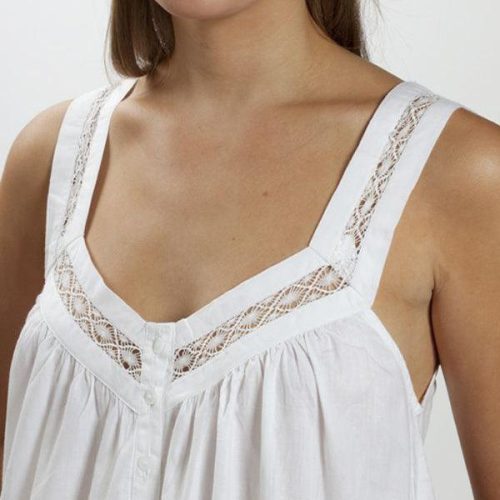 jacaranda living courtney white cotton nightgown 4