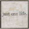 Sugarboo Designs Just One Life Art Print (Grey Wood Frame)