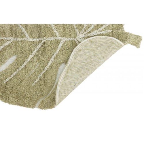 lorena canals washable rug mini monstera olive 4