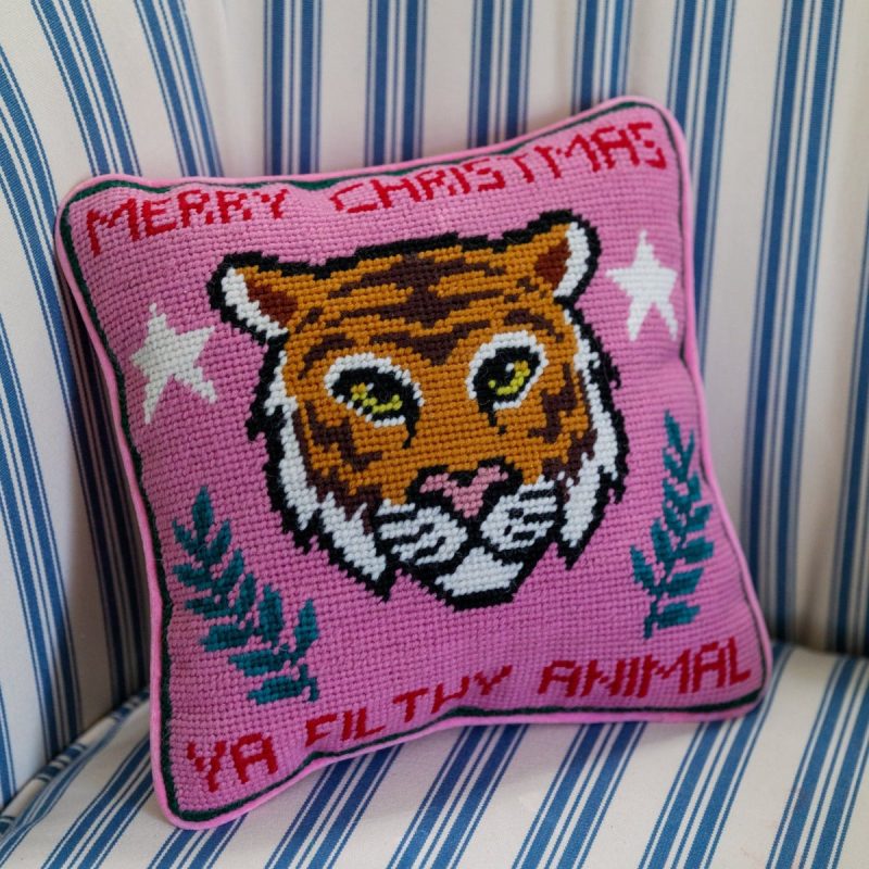 merrychristmasyafilthyanimalpillow