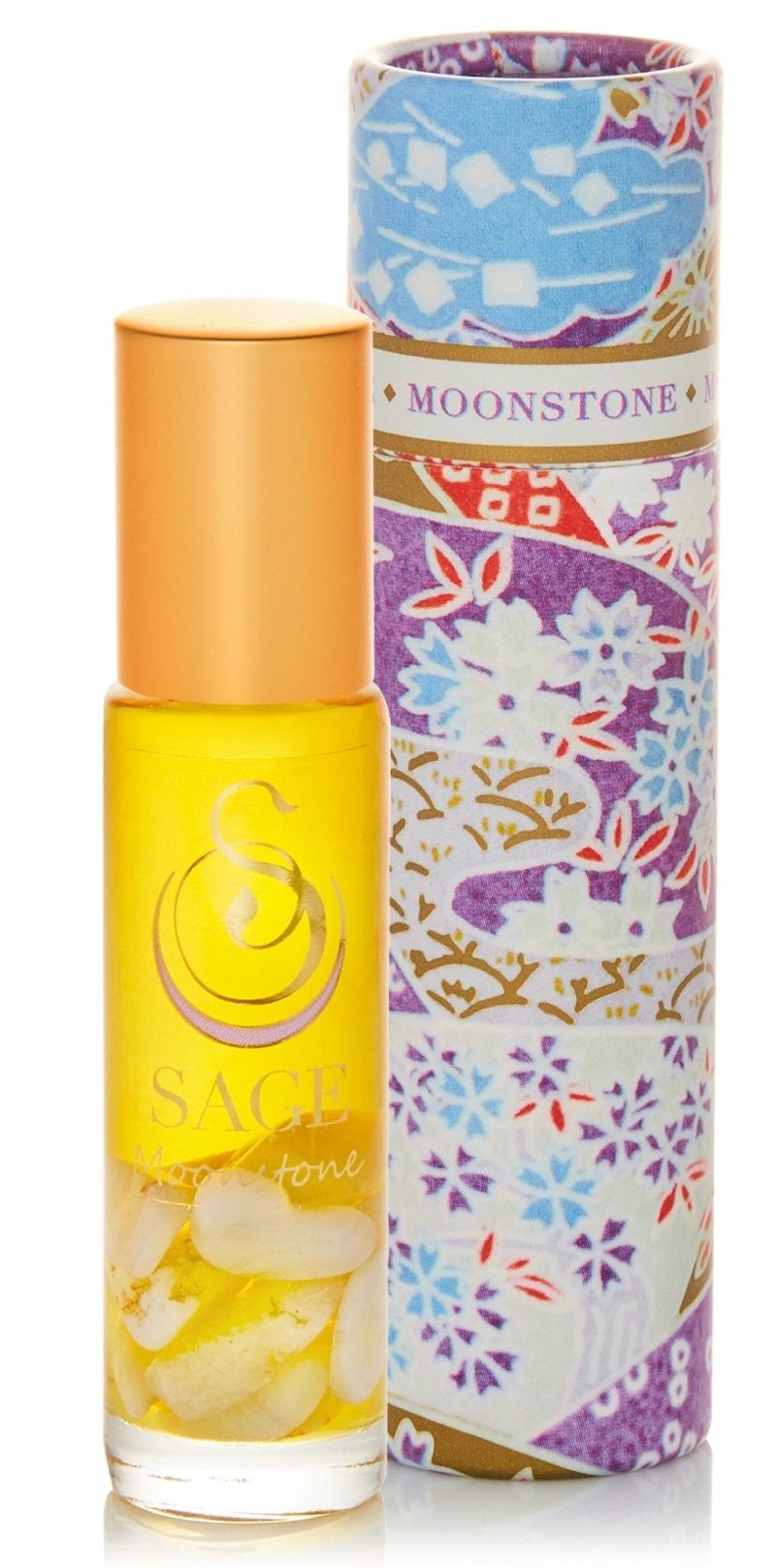 moonstone 14 oz gemstone perfume oil roll on by sage 896777