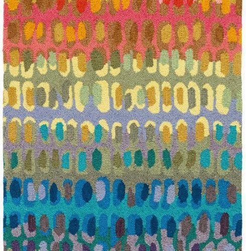 Dash & Albert Paint Chip Multi Micro Hooked Wool Rug