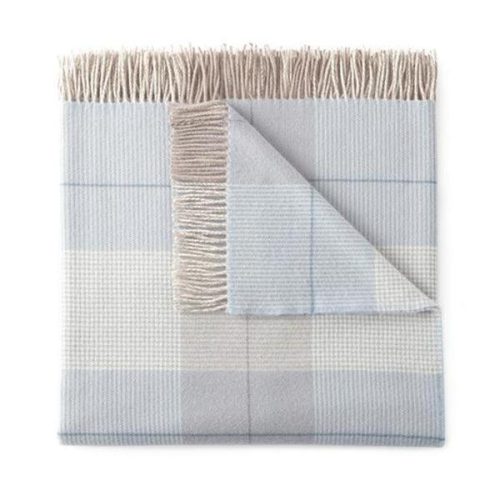 Peacock Alley York Plaid Throw Blanket - Lavender Fields