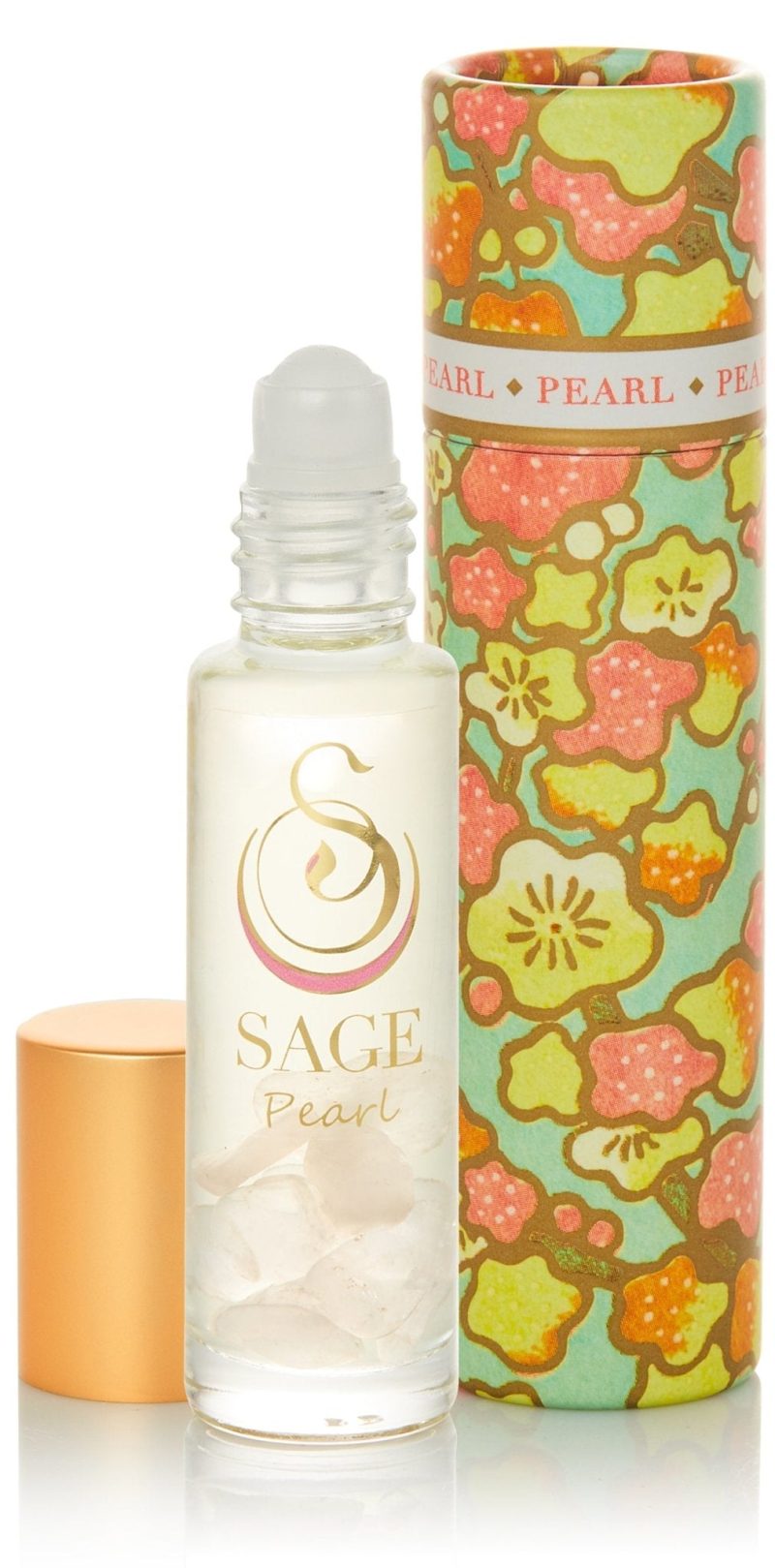 pearl 14 oz gemstone perfume oil roll on by sage 662046