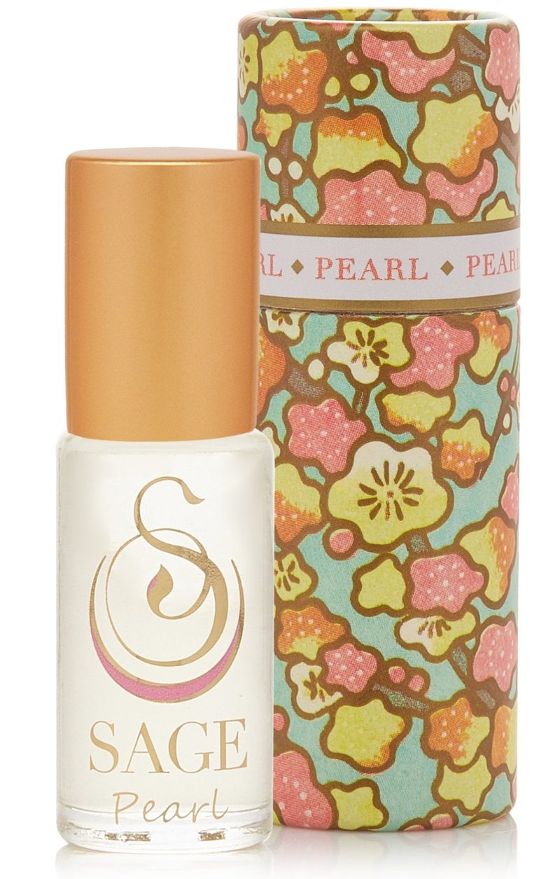 pearl gemstone perfume oil roll on by sage 114752