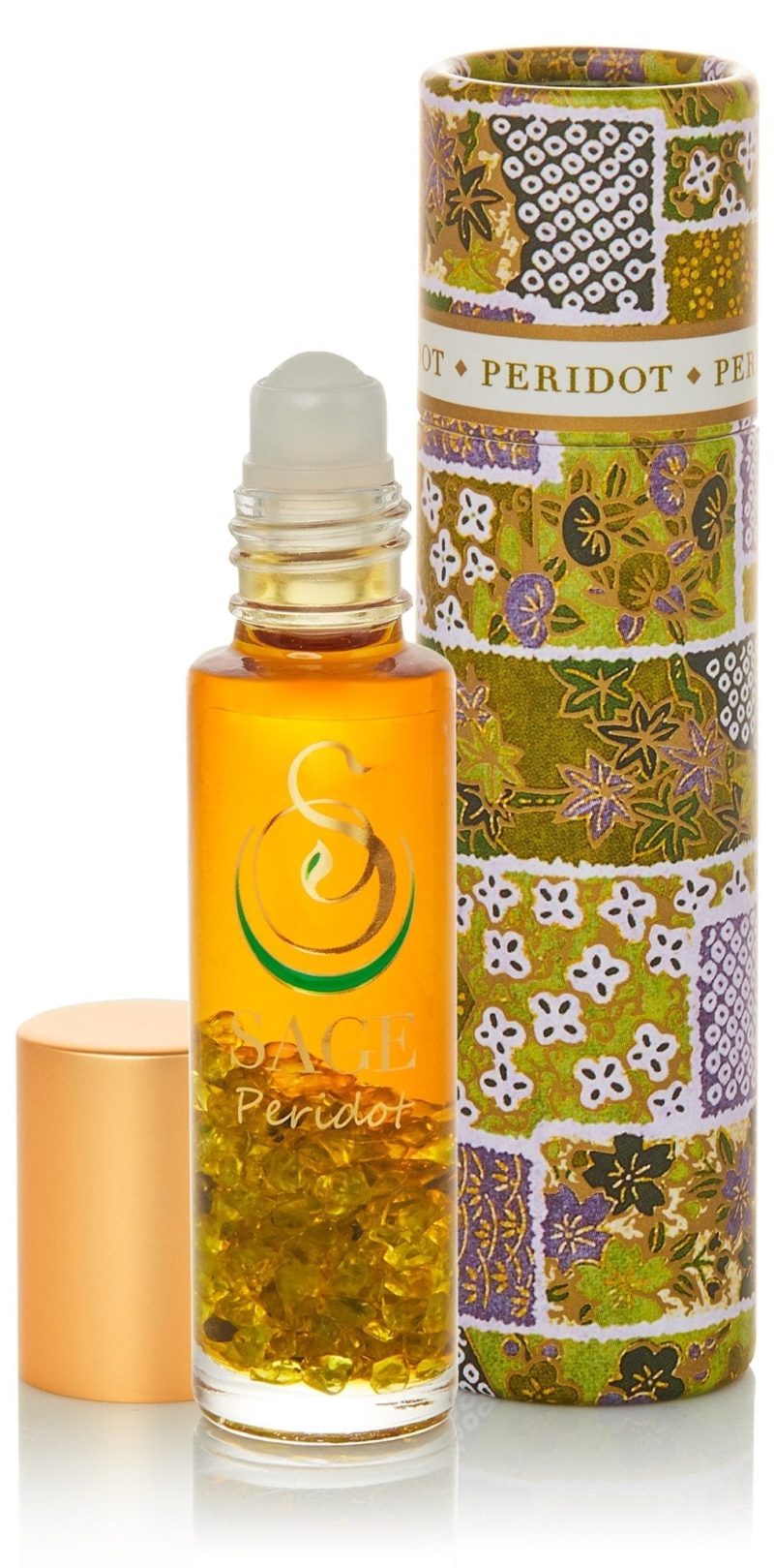 peridot 14 oz gemstone perfume oil roll on by sage 107102