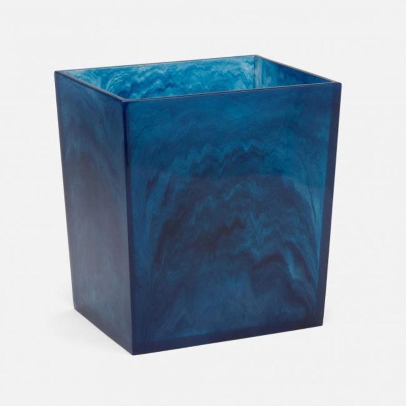 pigeon and poodle abiko cobalt resin rectangular wastebasket 46975