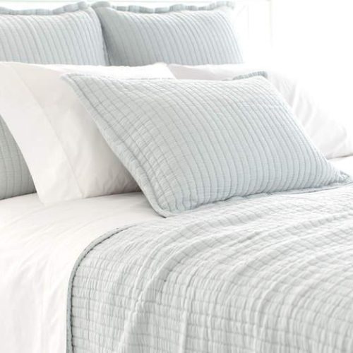 Pine Cone Hill Boyfriend Sky Matelasse Coverlet