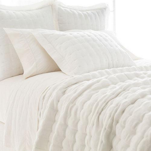 Pine Cone Hill Brussels Ivory Quilted Sham