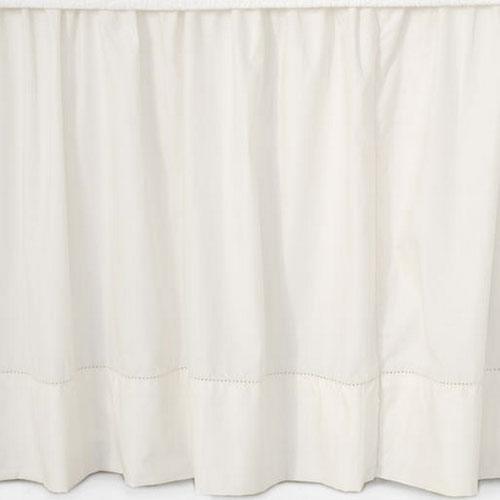 Pine Cone Hill Classic Hemstitch Ivory Bed Skirt