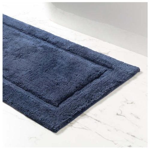 Pine Cone Hill Classic Indigo Bath Rug - Lavender Fields