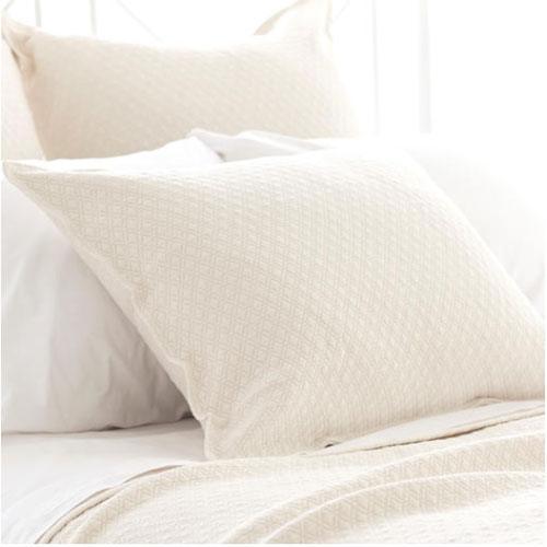 Pine Cone Hill Diamond Ivory Matelasse Sham