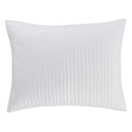 Pine Cone Hill Lana Voile White Quilted Sham - Lavender & Company