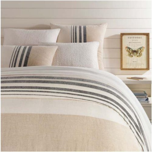 Pine Cone Hill Linen Chenille Stripe Duvet Cover - Lavender & Company