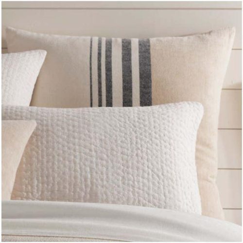 pine cone hill linen chenille stripe sham 1