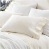 Pine Cone Hill Lush Linen Ivory Pillowcases - Lavender Fields