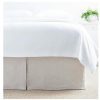 Pine Cone Hill Lush Linen Natural Bedskirt - Lavender Fields