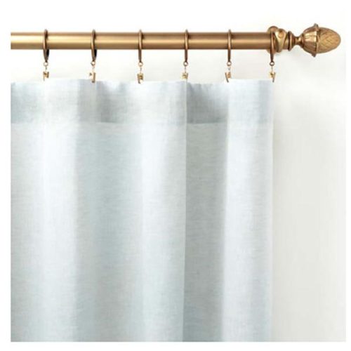 Pine Cone Hill Lush Linen Sky Curtain Panel - Lavender Fields