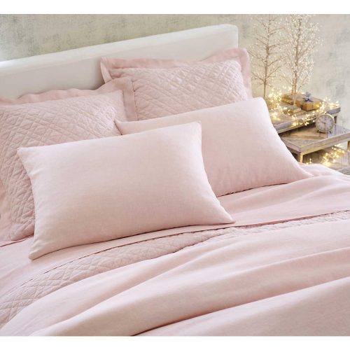 pine cone hill lush linen slipper pink duvet cover 4