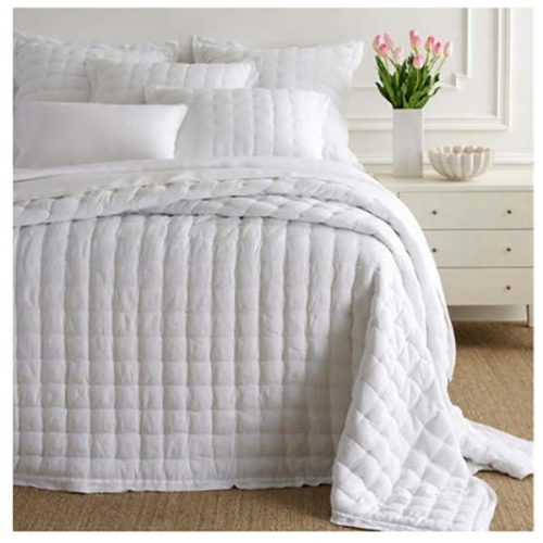 pine cone hill lush linen white puff sham 2