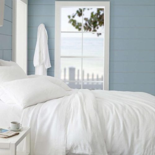 pine cone hill lush linen white sheet set 3