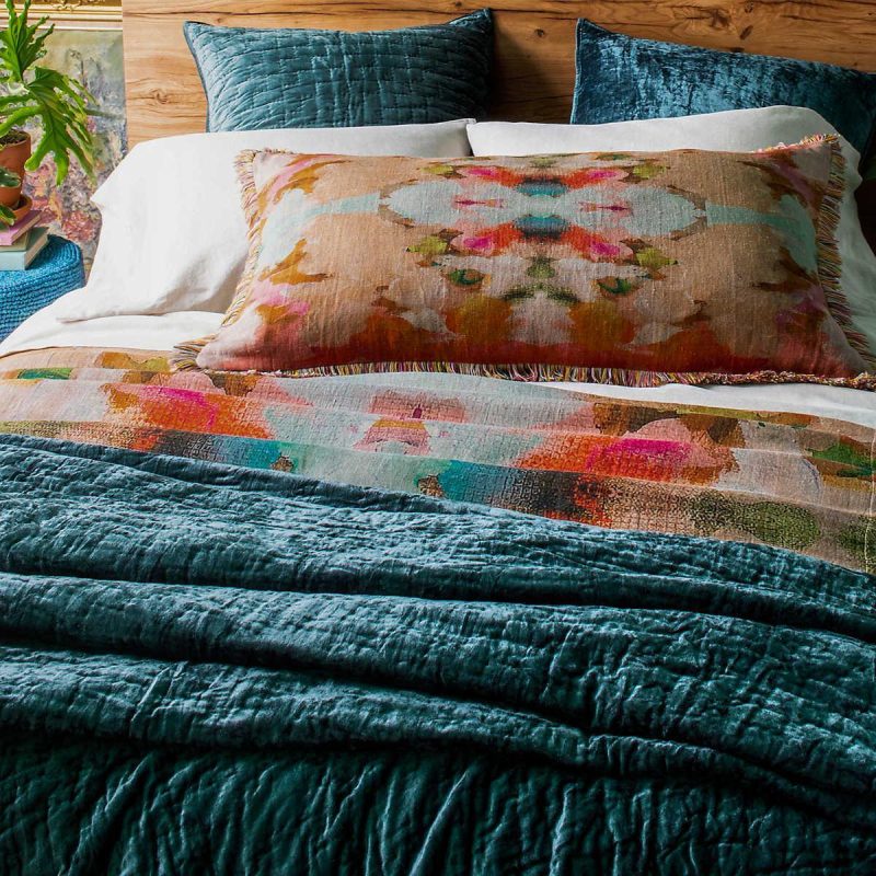 pine cone hill matte velvet juniper quilt 2